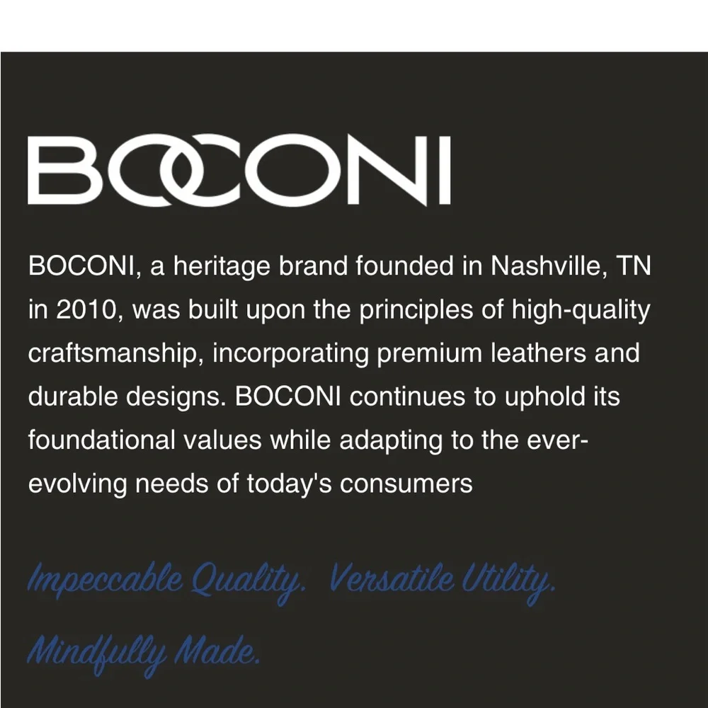 40” BOCONI Nashville Black Leather Mens Belt 40/100 NWOT